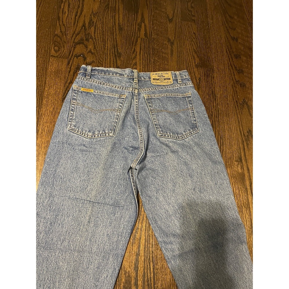 Jordache Light Wash Jeans Vintage Blue Women's Sz 13/14 100% Cotton High Waist - Picture 8 of 9
